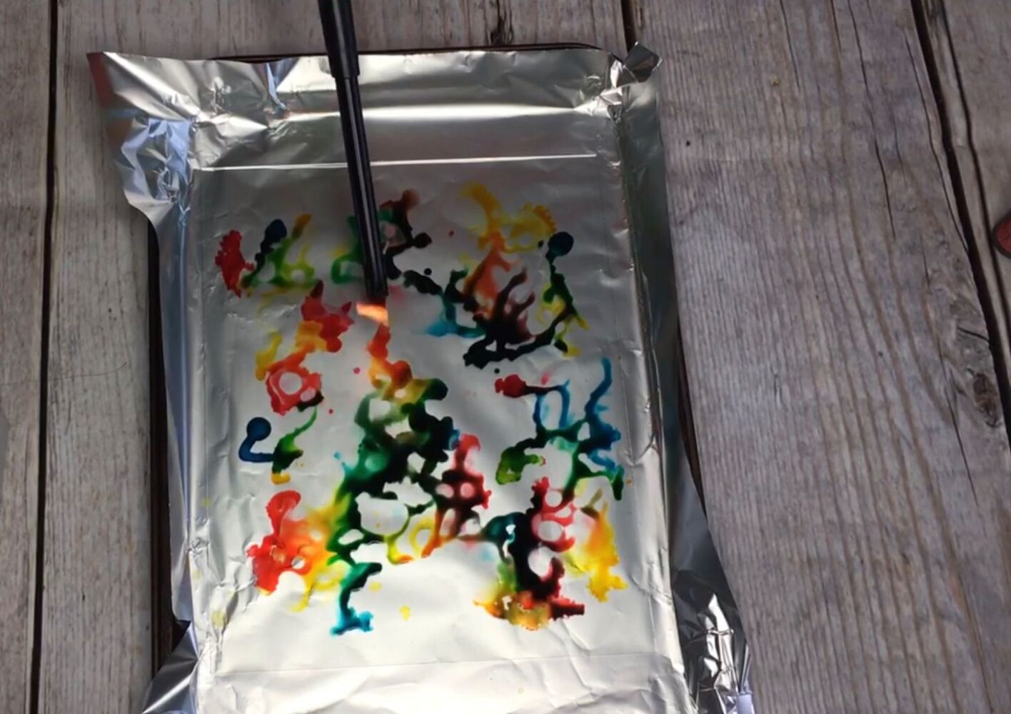 s super cool painting techniques you ve probably never seen, Step 5 Light the alcohol on fire