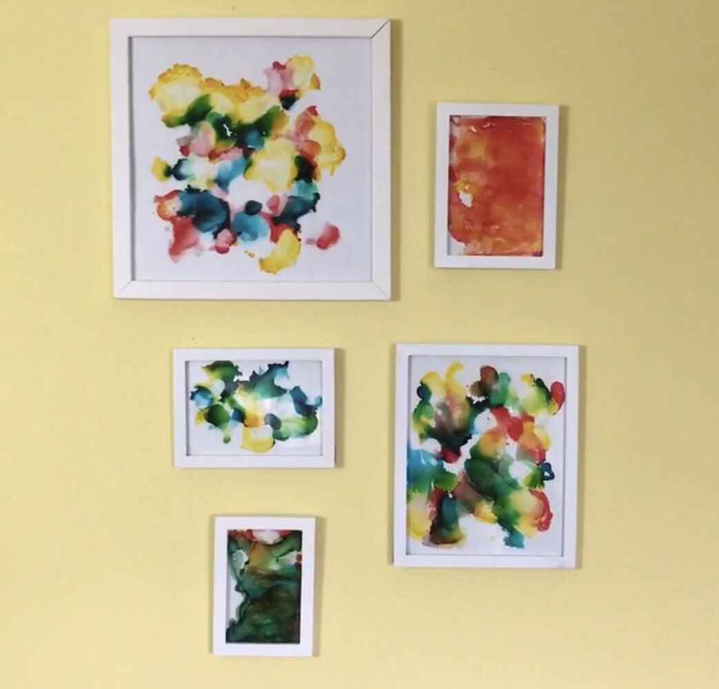 s super cool painting techniques you ve probably never seen, Step 6 Let it dry and display your artwork