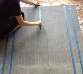 s 3 creative projects of eye catching rugs that no one else has, Step 4 Add guidelines with tape