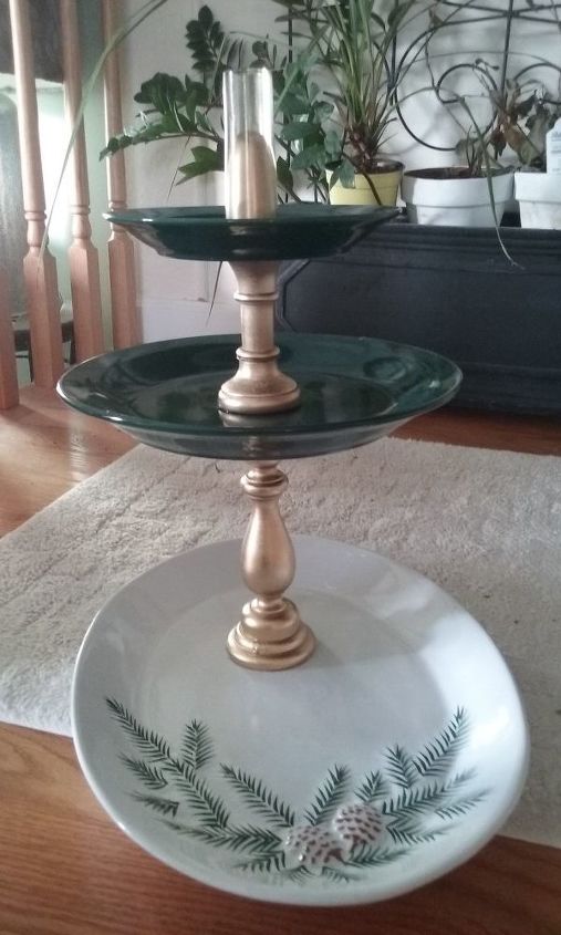 tiered holiday serving platter