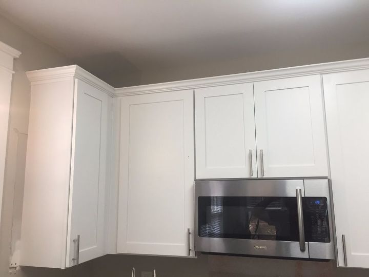 kitchen cabinet crown molding make them fancy | hometalk