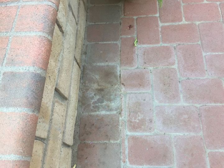 q how do i remove limestone stain from my outdoor pavets