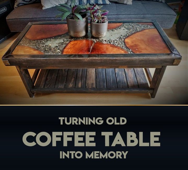 como transformar uma mesa de centro velha em uma lembrana
