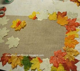 pretty quick and easy diy table runner for fall
