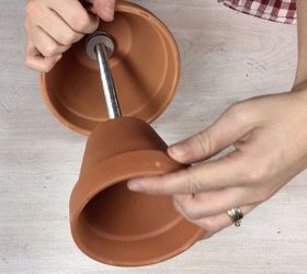3 ideas to use terracotta pots you definitely haven t seen before, Step 6 Add the smaller terracotta pot