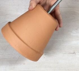 3 ideas to use terracotta pots you definitely haven t seen before, Step 4 Feed the rod through a terracotta pot