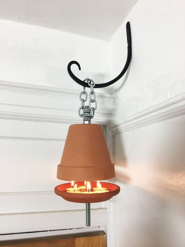 3 ideas to use terracotta pots you definitely haven t seen before, Step 12 Hang it and cozy up