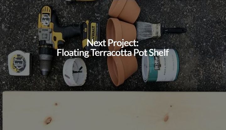 3 ideas to use terracotta pots you definitely haven t seen before, Hang A Terracotta Pot Organizing Shelf