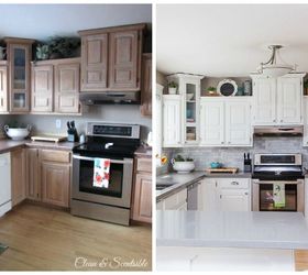 9 inspiradores cambios de imagen en los armarios de la cocina antes y despus, cambio de imagen de los gabinetes de cocina Refrescantemente brillante