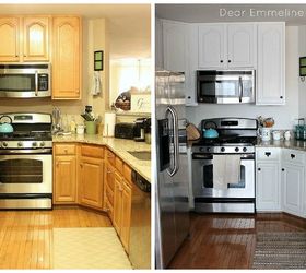 9 inspiring kitchen cabinet makeovers before and after, kitchen cabinets makeover From Glaring to Glowing