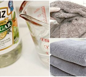 9 trucos de limpieza inusuales que realmente funcionan, Lavado con vinagre para esponjar tus toallas
