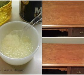 9 trucos de limpieza inusuales que realmente funcionan, Deshazte de los anillos en la madera con aceite de oliva y sal