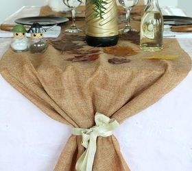 Camino de mesa de arpillera DIY ideal para el Día de Acción de Gracias