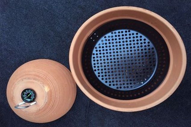 3 ideas to use terracotta pots you definitely haven t seen before, Step 9 Fit a grilling skillet inside