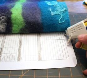 diy hand felted journal cover