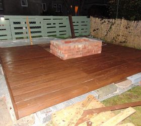 Pallet Deck With Fire Pit