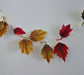diy fall decor paper pumpkins and fall leaves