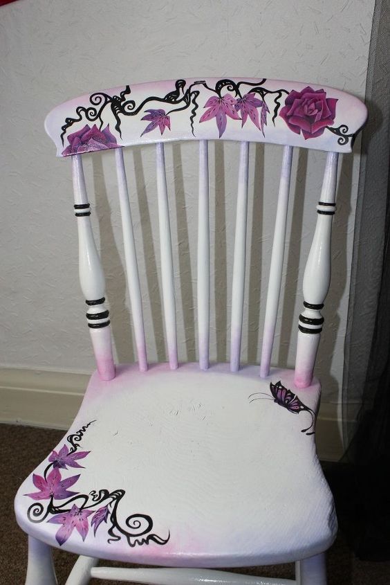 diy hand painted chair