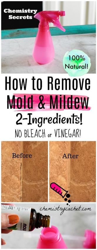 a melhor maneira de remover o mofo com 2 ingredientes sem alvejante