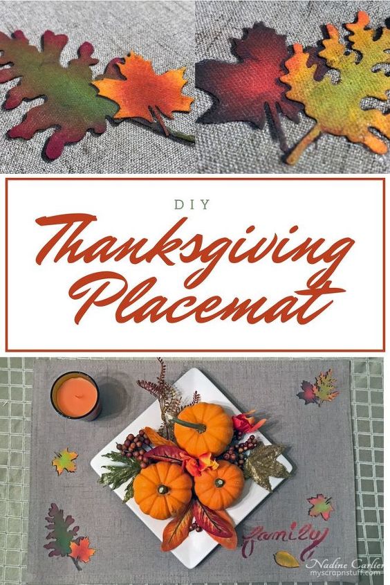 diy custom thanksgiving placemats