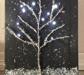 winter light up canvas art