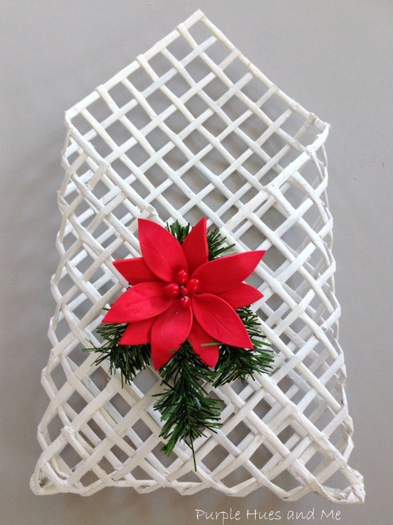recycle newspaper wall pocket for the holidays