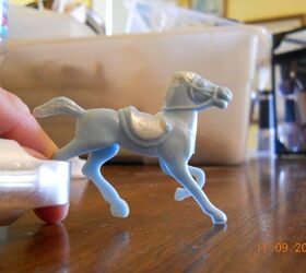 little blue horse ornament