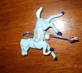 little blue horse ornament