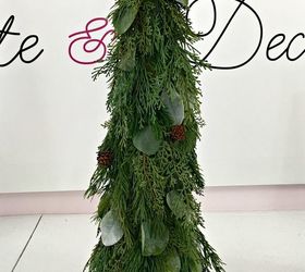 diy christmas tree topiary