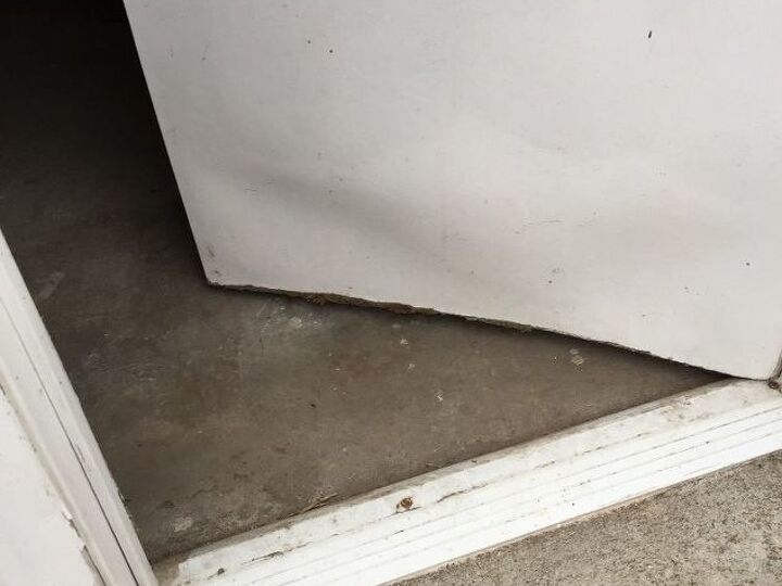 q side door of garage water damage