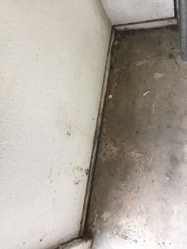 q side door of garage water damage