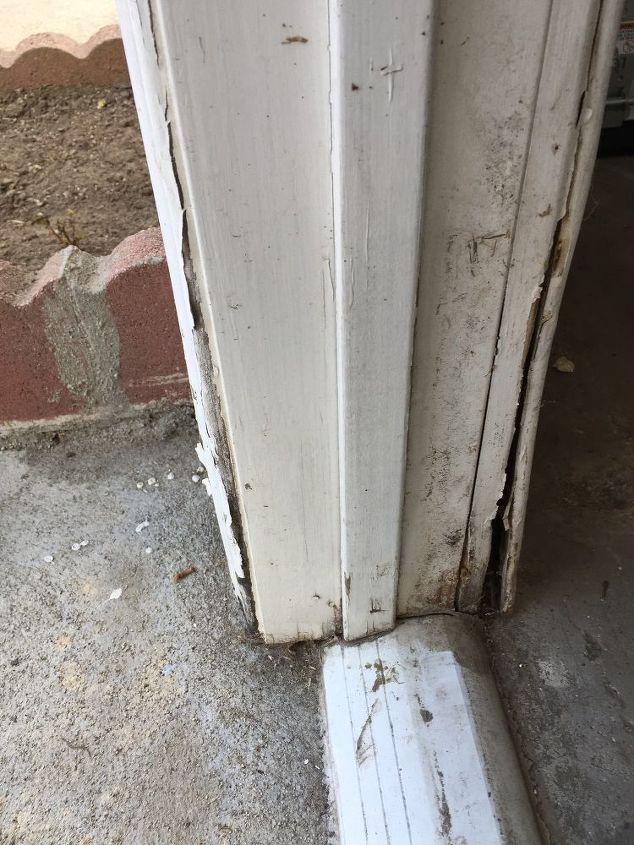 q side door of garage water damage