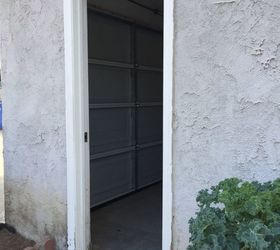 Side door of garage water damage Hometalk