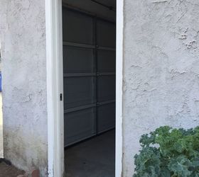 side door of garage water damage