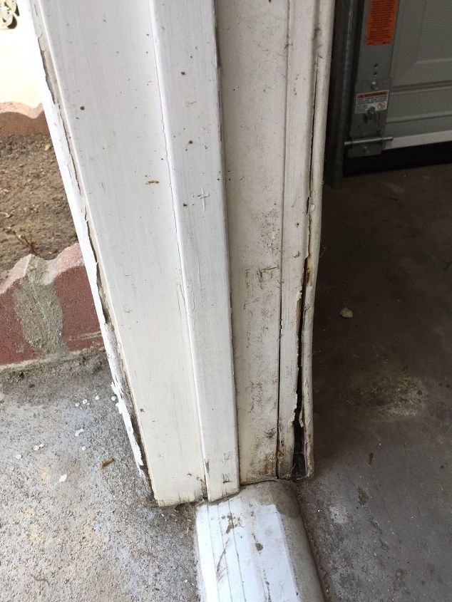 q side door of garage water damage