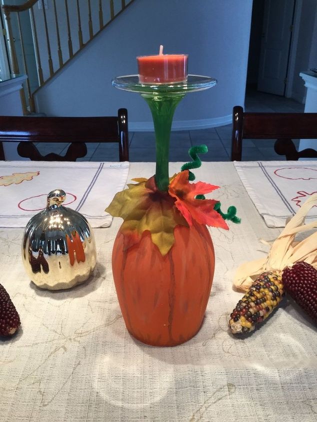 wine glasses to pumpkin candles