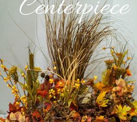  Crie um incrível arranjo de flores de outono usando itens de brechós