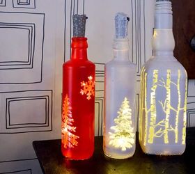 so simple to make gorgeous upcycled christmas bottle lights
