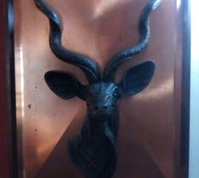 q how do i clean this magnificent copper plaque of a kudu bull