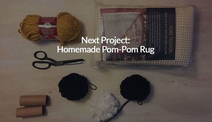 s 3 creative projects of eye catching rugs that no one else has, Create Your Own Cozy Pom Pom Rug