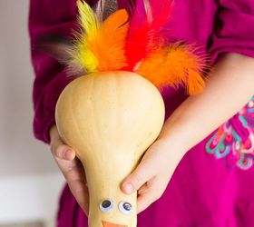 Gourd Turkeys - Perfect for Thanksgiving Kids Table!