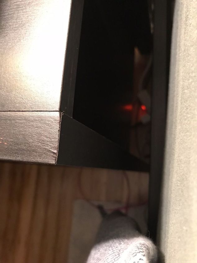 q is there a way to seal the edges of iron on vainer on a nightstand