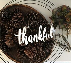 pine cone wreath for thanksgiving
