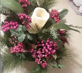 poinsettia christmas wreath and centerpiece