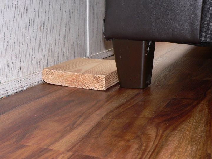Diy Couch Wall Spacers Hometalk, How To Keep Furniture From Sliding On Hardwood Floors Diy