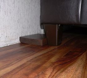 diy couch wall spacers