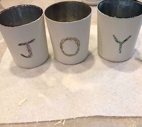 scratch up a votive holder for a christmas folk art gift, Almost complete