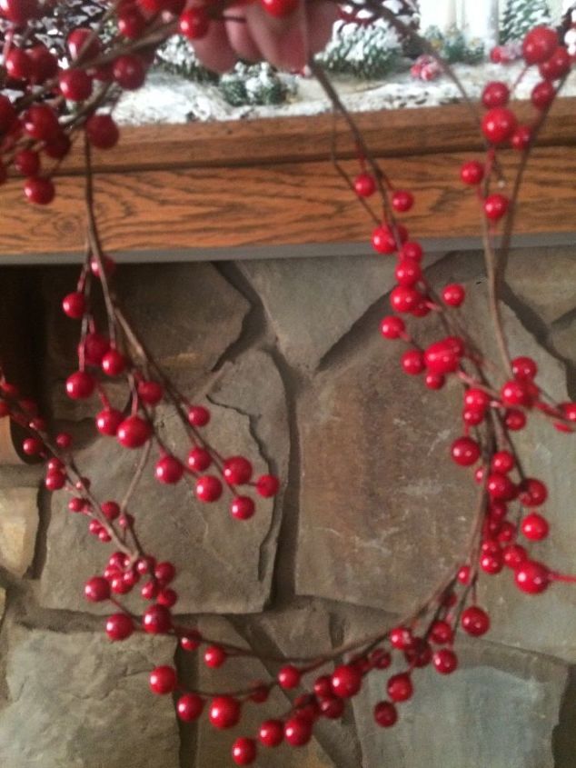 decorative drifter, Faux strand of berries