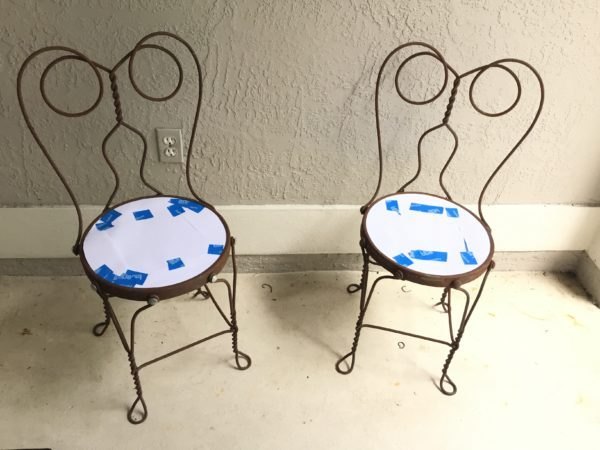 how to paint rusty iron patio furniture