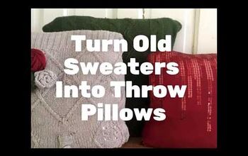Convierte suéteres viejos en cojines